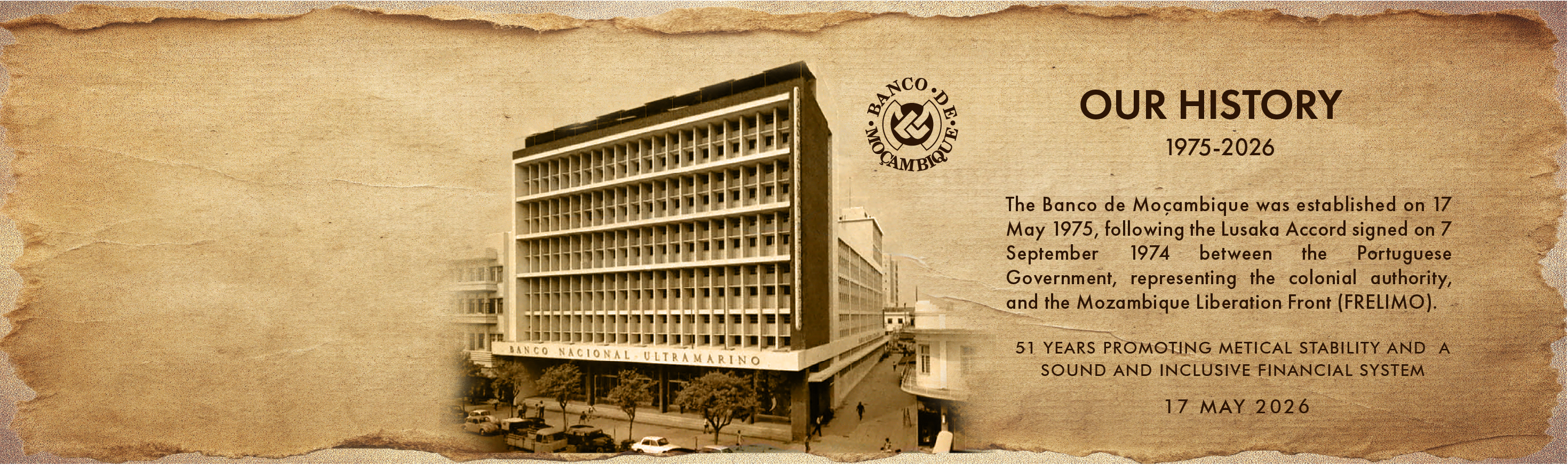CELEBRATING 51 YEARS OF BANCO DE MOÇAMBIQUE