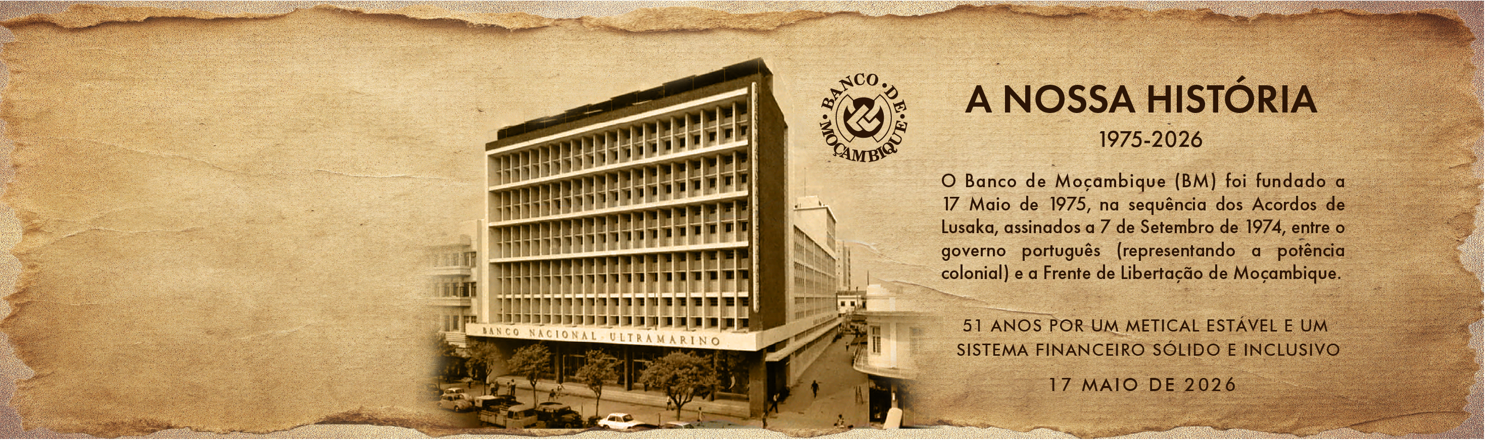 BANCO DE MOÇAMBIQUE ASSINALA O SEU 51.º ANIVERSÁRIO